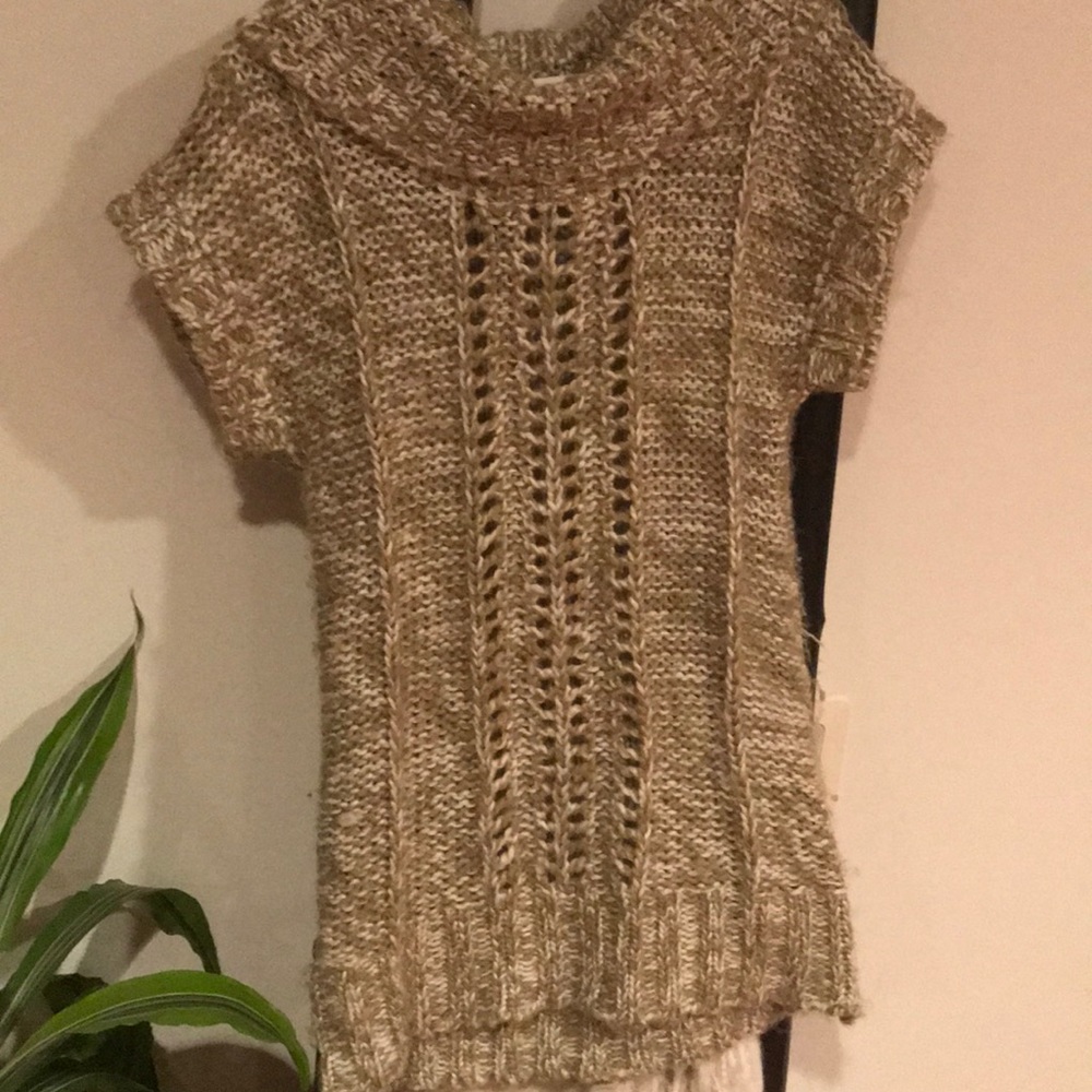 Brown sweater dress